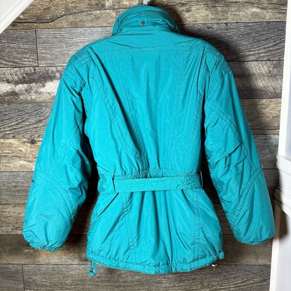 Obermeyer Ski Jacket Green 80s Retro Size 10 Vintage - Picture 5 of 13